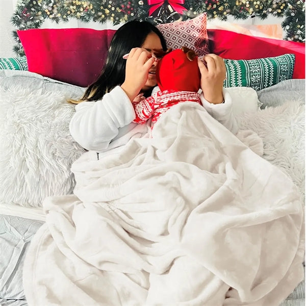 40X60 Customized Sublimation Thick Throw Flannel Blanket