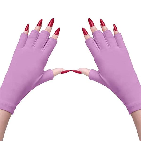 Anti UV Fingerless Gloves for Nail Lamp