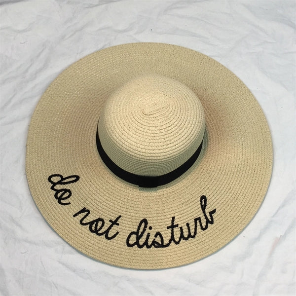 Sun Protective Beach Straw Hat