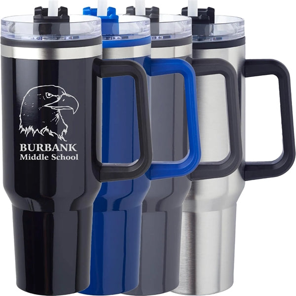 Premium 40 oz. Stainless Steel Hugo Travel Mugs
