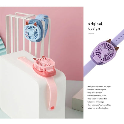 Rechargeable Wrist Strap Hand Fan