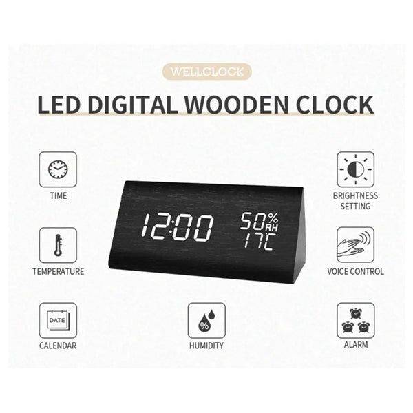Wooden Alarm Clock