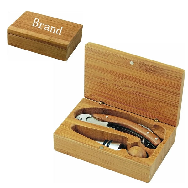Red Wine Corkscrew 2-Piece Set