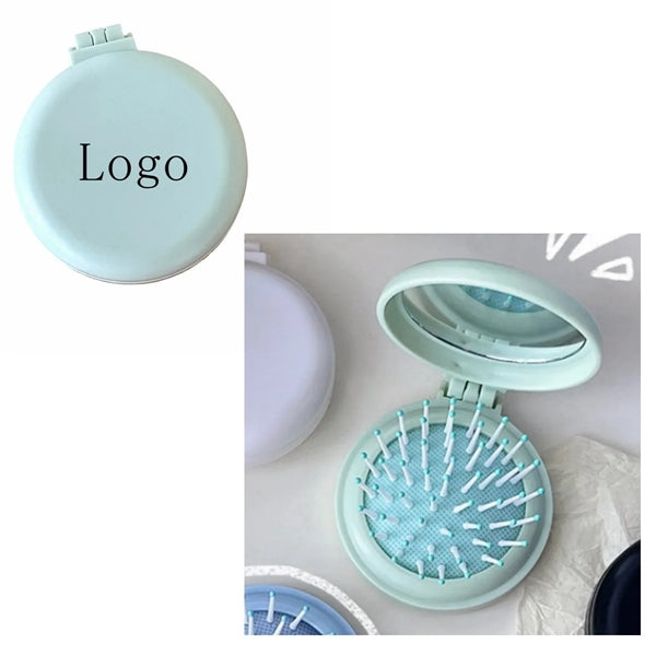Travel Folding Mirror With Comb