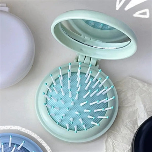 Travel Folding Mirror With Comb