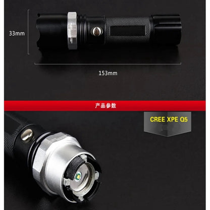 Outdoor Led Flashlight With Car Charger