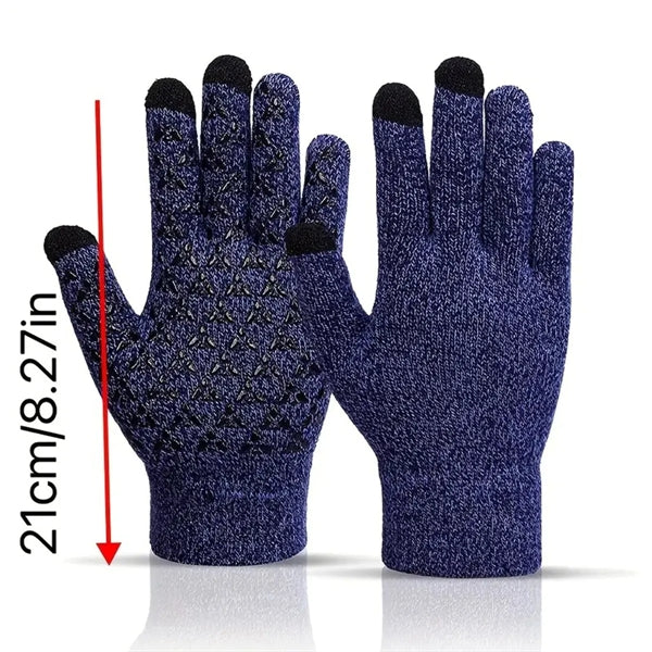 Thickened Knitted Touch Screen Gloves