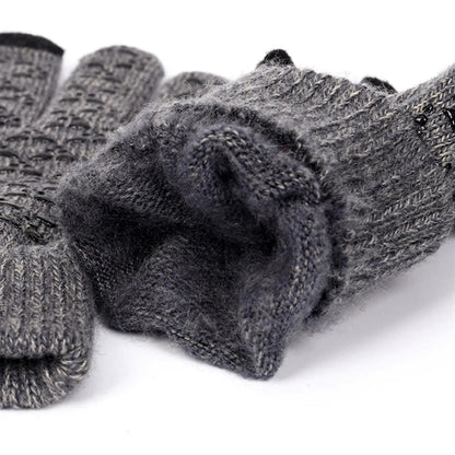 Thickened Knitted Touch Screen Gloves