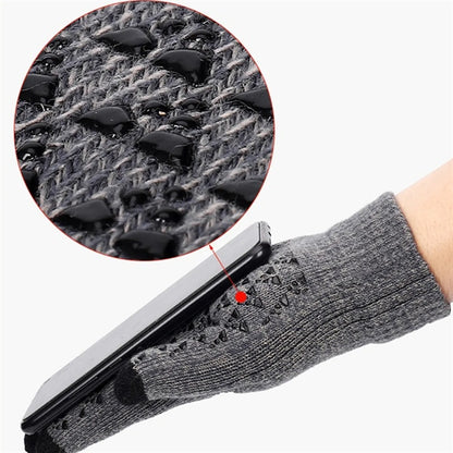 Thickened Knitted Touch Screen Gloves