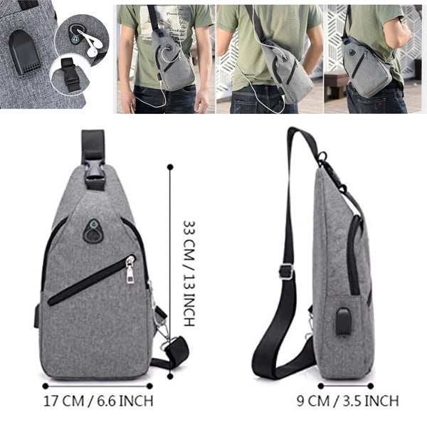 Crossbody Sling Backpack Waterproof Chest Bag