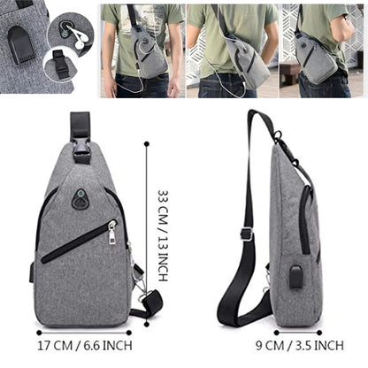 Crossbody Sling Backpack Waterproof Chest Bag