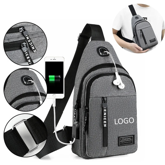Unisex Sling Bag Chest Shoulder Backpack