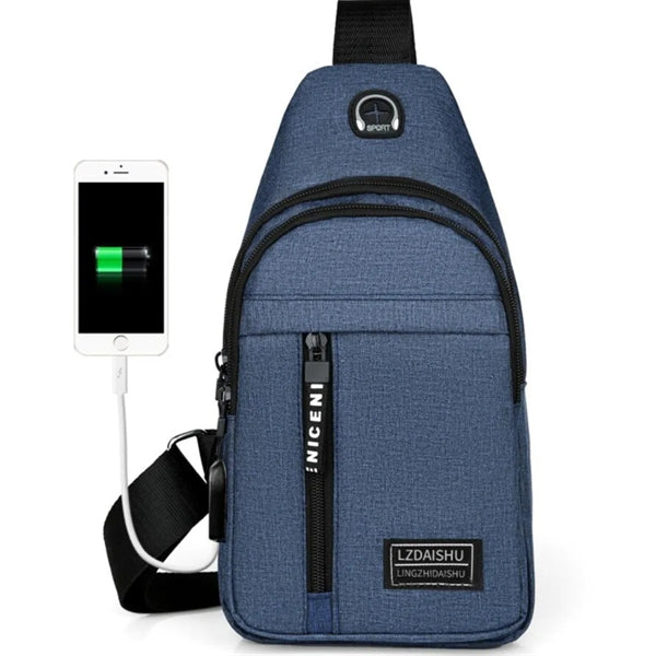Unisex Sling Bag Chest Shoulder Backpack