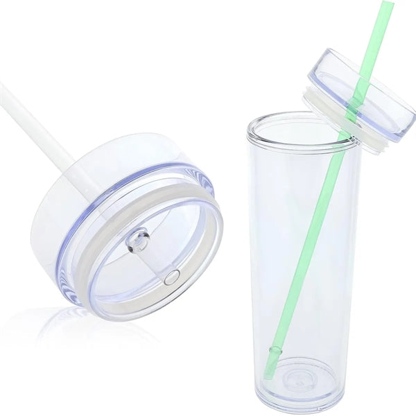 16oz Double Wall Insulated Acrylic Tumbler.