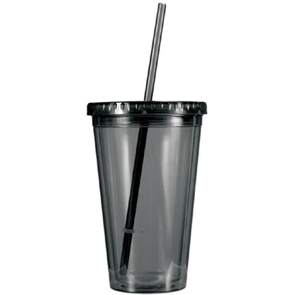 16oz Insulated Acrylic Tumblers with Lid & Straw