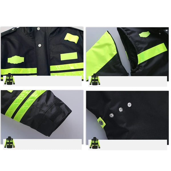 Winter Safety Jacket Reflective Raincoat 5 in 1 High Vis