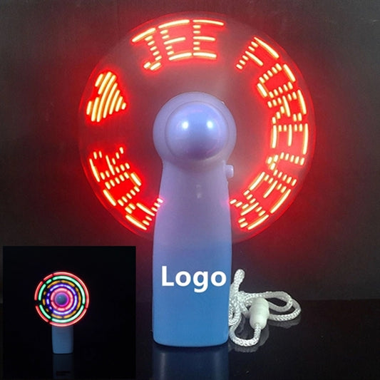 LED Light Handheld Flashed Fan