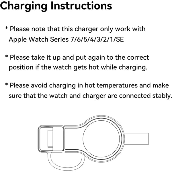 Portable Apple Watch Magnetic Quick USB Wireless Charger