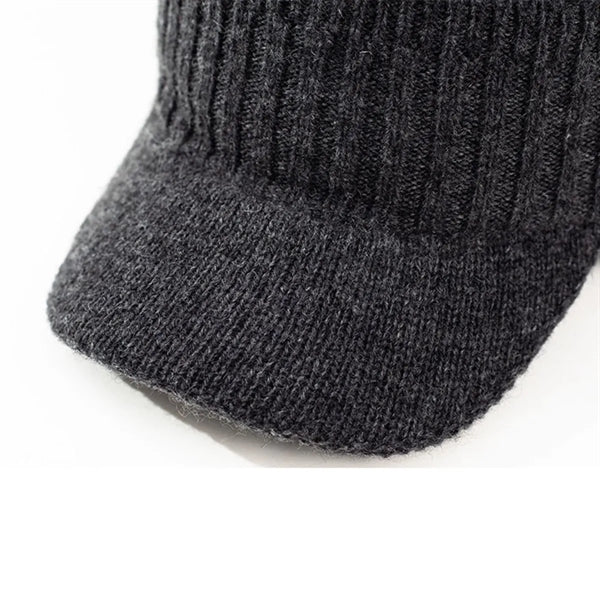 Wool Winter Warm Knit Hat And Scarf Set