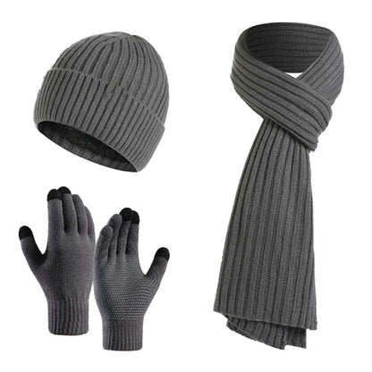 Winter Hats Scarf for Men with Touchscreen Gloves