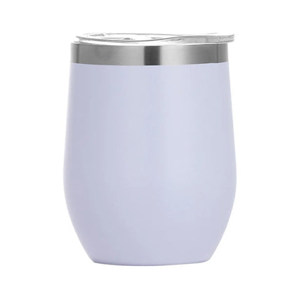 12oz Stainless Steel Vacuum Insulated Wine Tumbler With Lid
