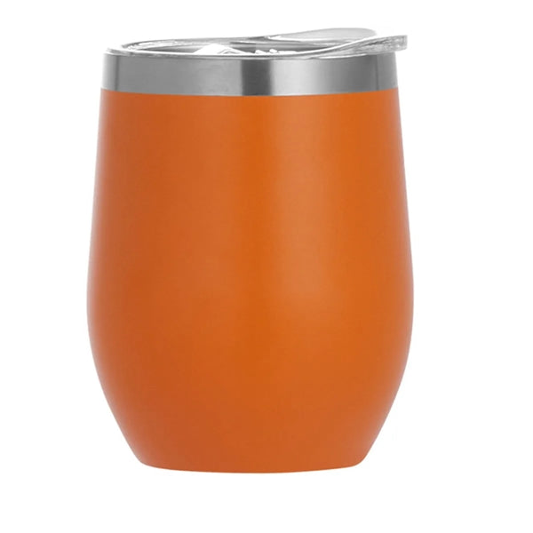 12oz Stainless Steel Vacuum Insulated Wine Tumbler With Lid