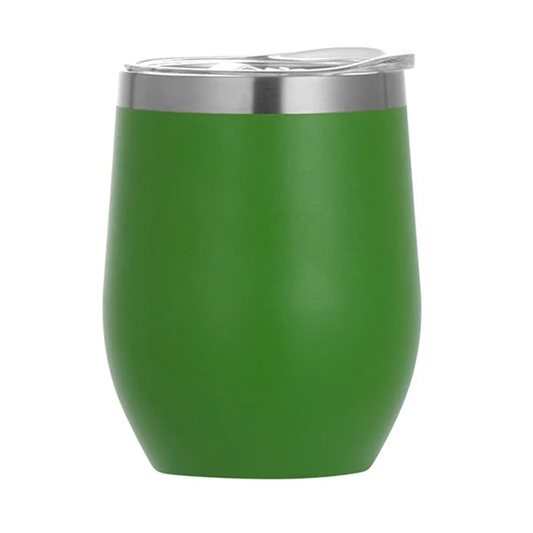 12oz Stainless Steel Vacuum Insulated Wine Tumbler With Lid