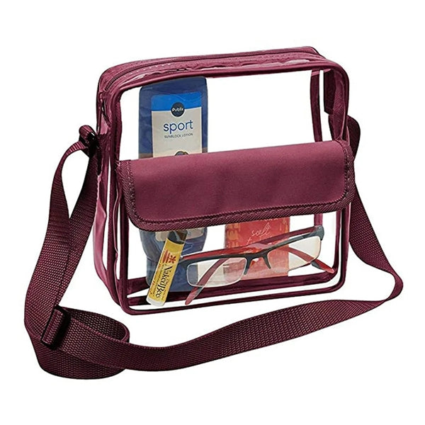 Clear Stadium Bag With Adjustable Shoulder Strap