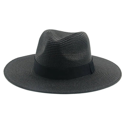 Women Wide Brim Travel Straw Panama Beach Hat