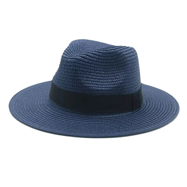 Women Wide Brim Travel Straw Panama Beach Hat