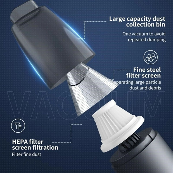 Handheld Vacuum Cleaner With Powerful Suction