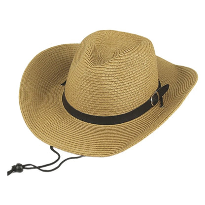 Western Cowboy Cowgirl Straw Hat