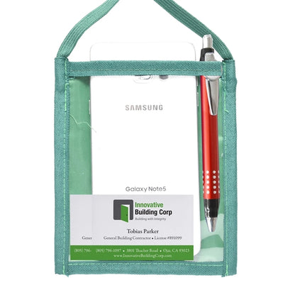 RPET Recycled Neck Wallet With Front Zipper Pocket
