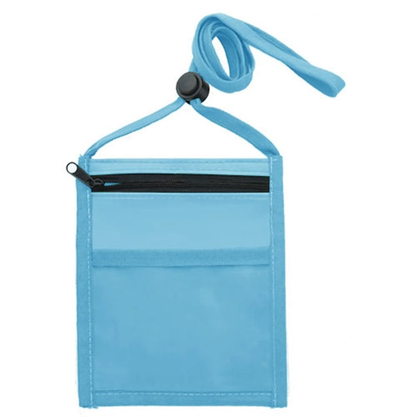 RPET Recycled Neck Wallet With Front Zipper Pocket