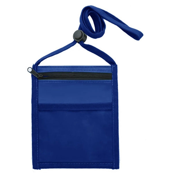 RPET Recycled Neck Wallet With Front Zipper Pocket