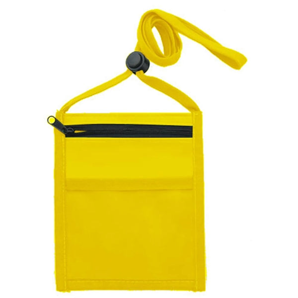 RPET Recycled Neck Wallet With Front Zipper Pocket