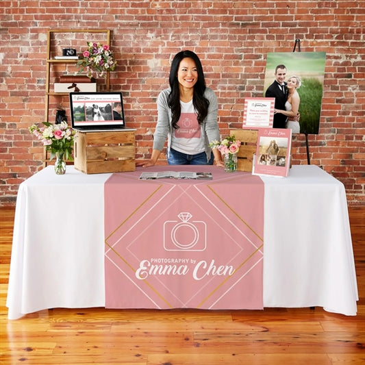 24" Wide Fully Sublimated Satin Table Runners