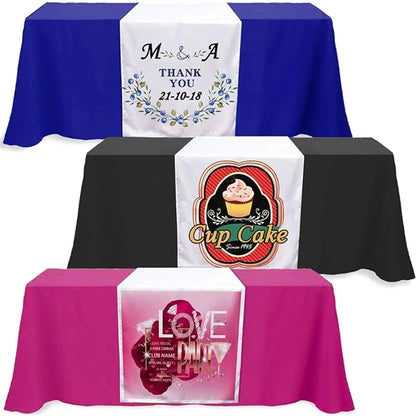 32" Wide Fully Sublimated Satin Table Runners