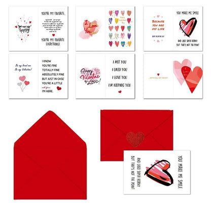 Valentine's Day Love Card Set With Envelope