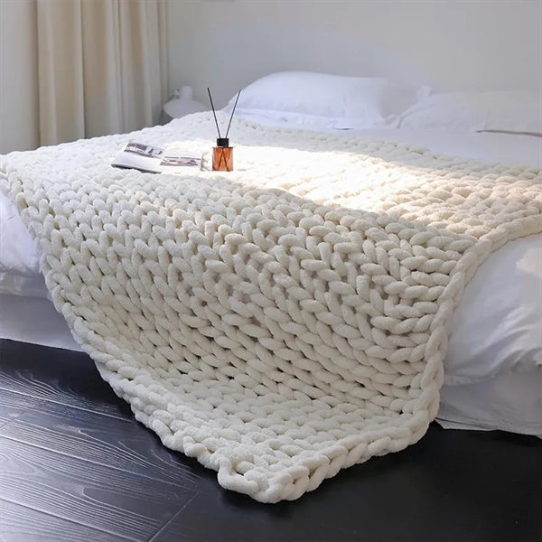 Woven Wool Blanket Sofa Cover