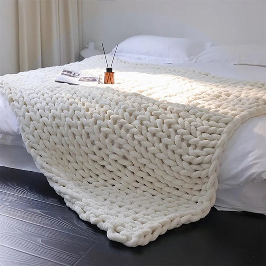 Woven Wool Blanket Sofa Cover