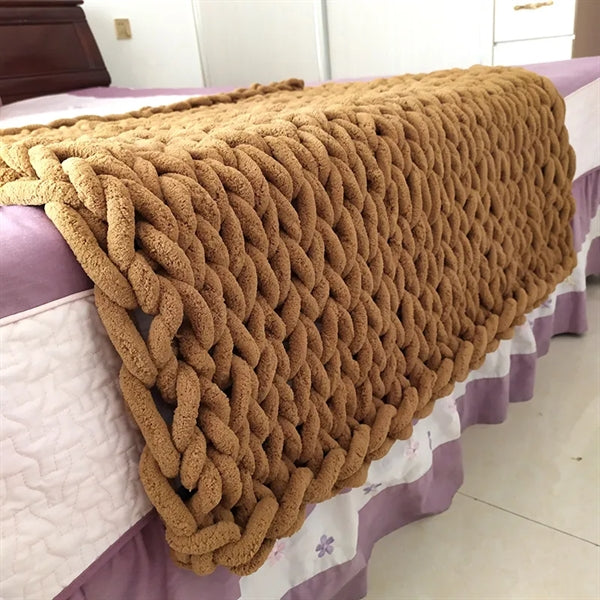Woven Wool Blanket Sofa Cover
