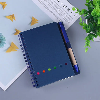 Coil Notebook With Pen And Post-It Notes