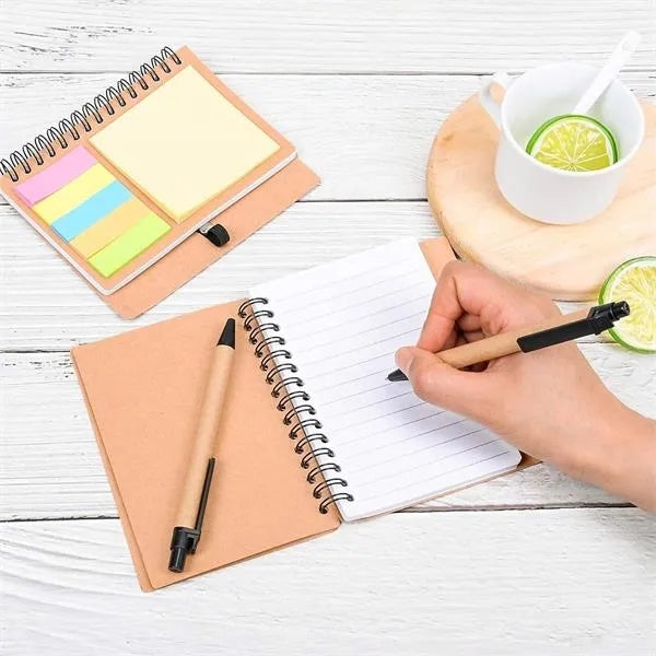Sticky Notebook with Pen Holder
