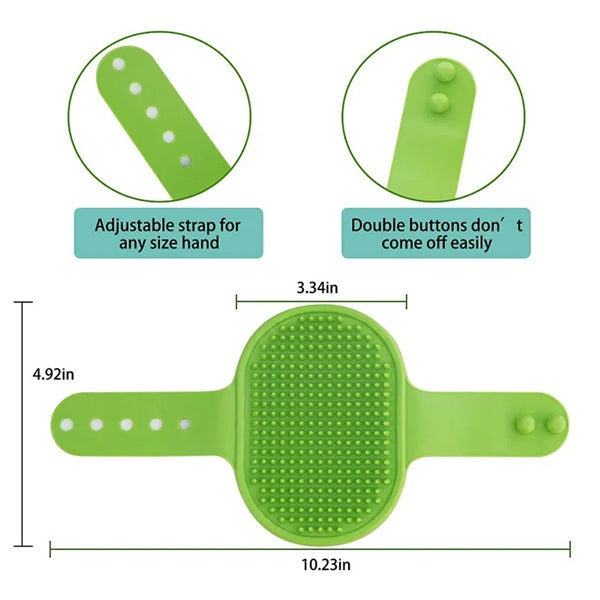 TPR Rubber Pet Bath Brush