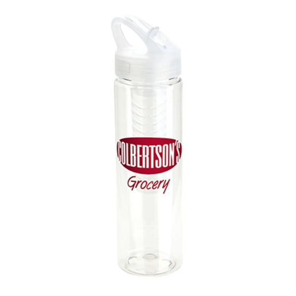 Tritan Fruit Infuser Bottle With Flip Up Lid