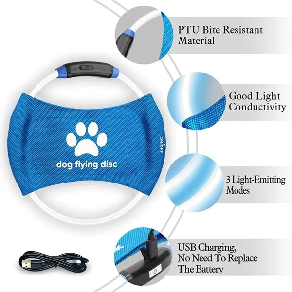 Pet LED Toys Flying Disc