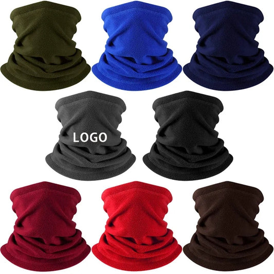 Winter Drawstring Fleece Neck Gaiter