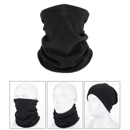 Winter Drawstring Fleece Neck Gaiter