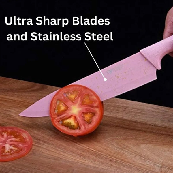 7 Pcs Colorful Cutting Knife Set